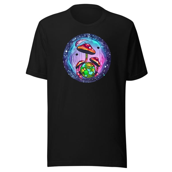 Mushroom World Tee - Black