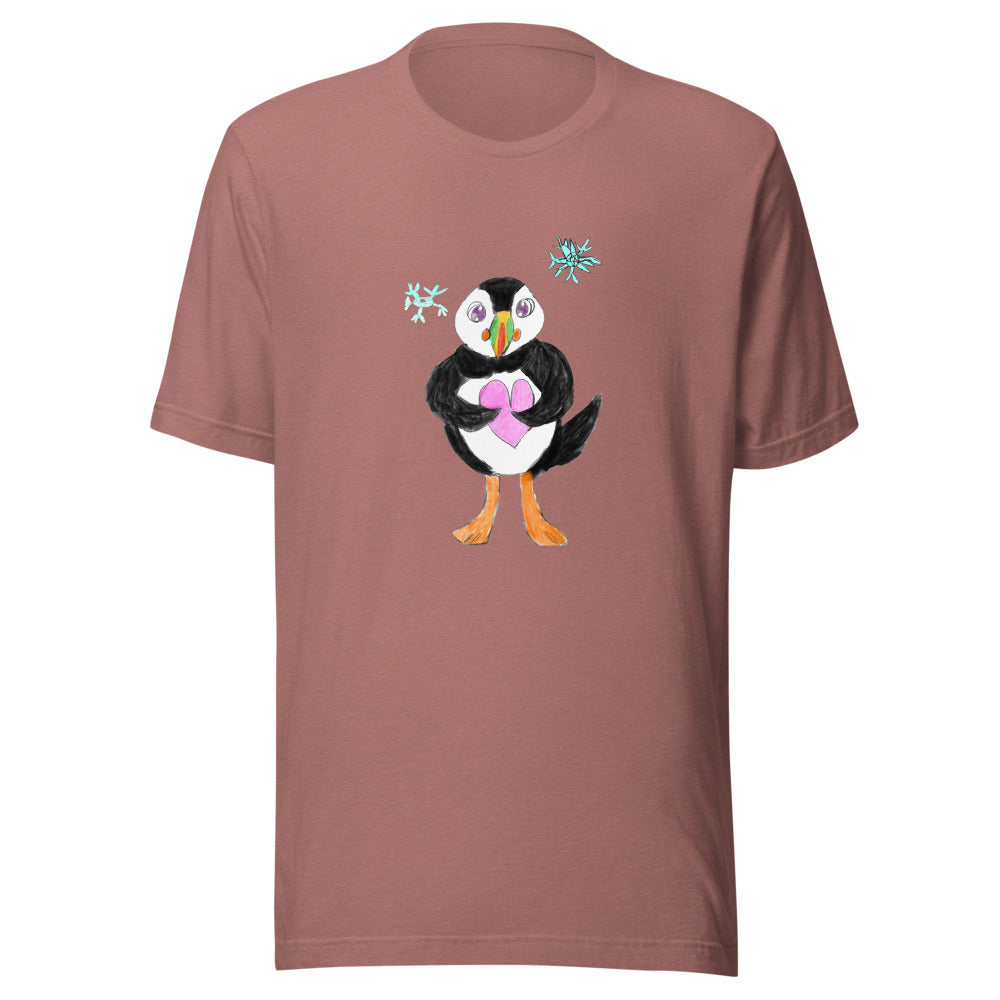 Puffin Tee - Heather Mauve