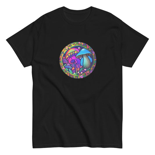 Stained Glass Mushrooms Tee