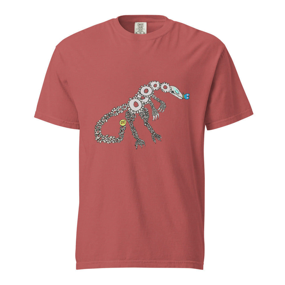 Gear Dinosaur Tee - Crimson