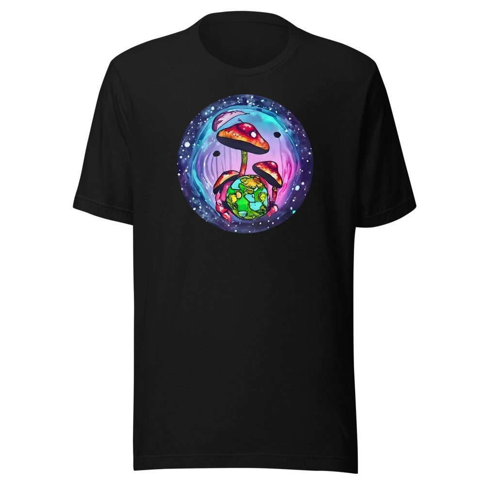 Mushroom World Tee - Black
