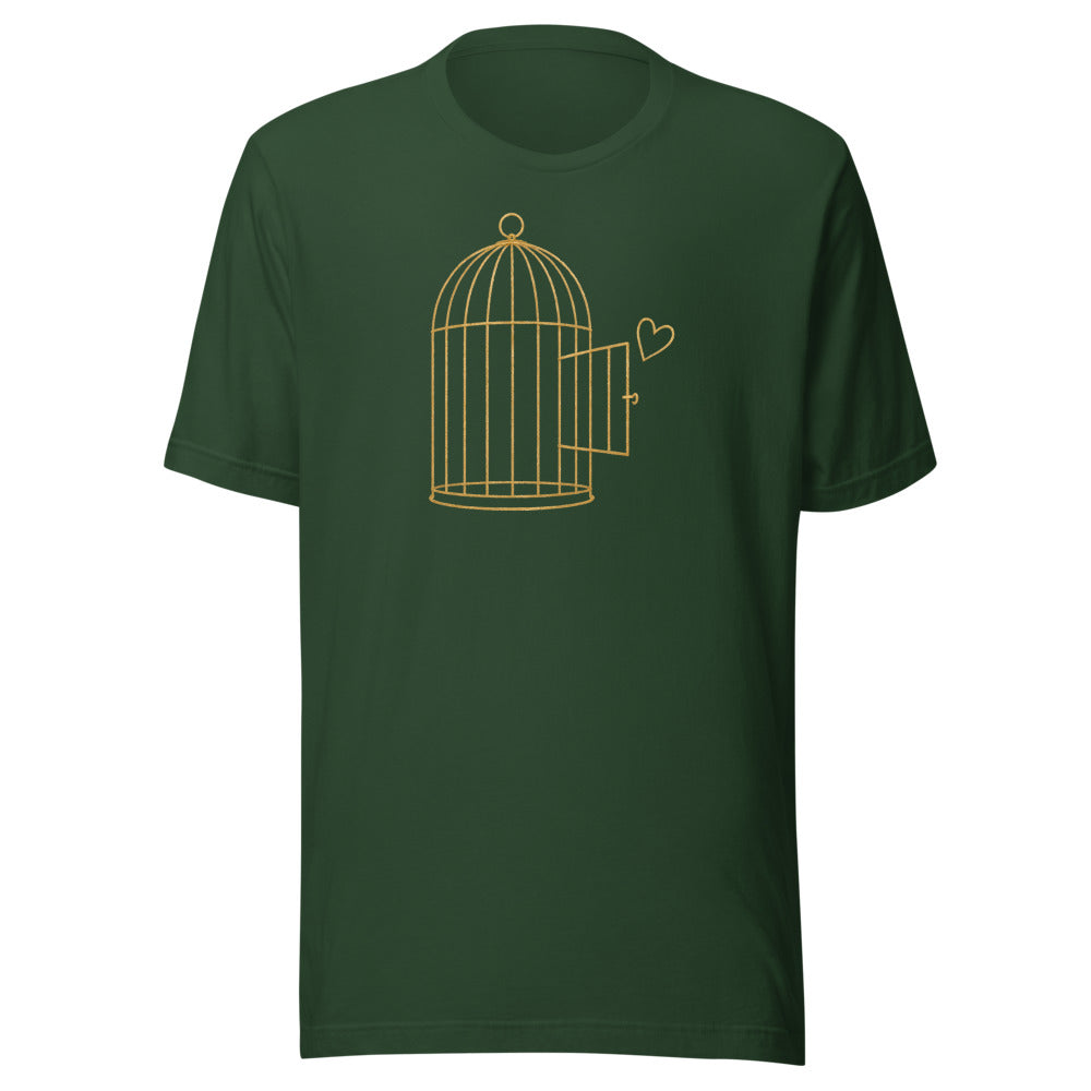 Open Cage Tee - Forest