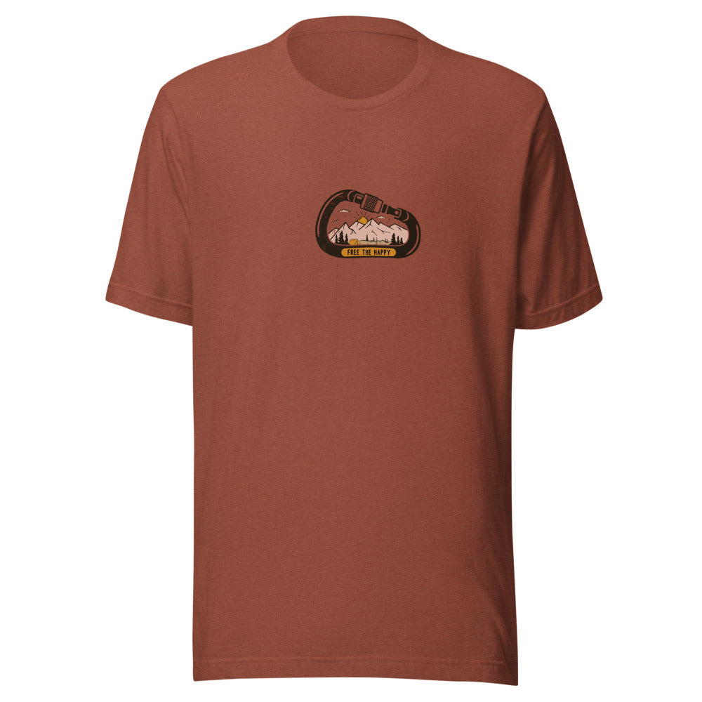 Carabiner Tee - Heather Clay