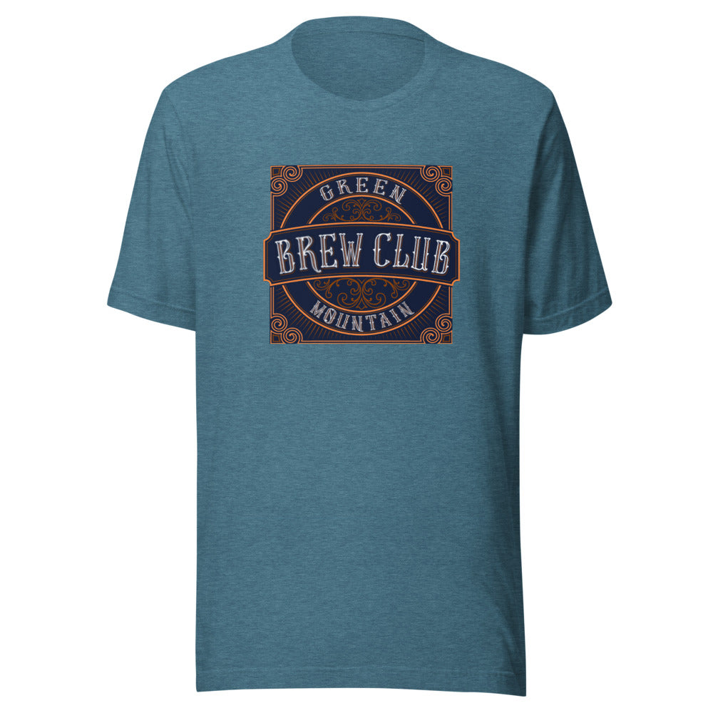 Green Mountain Brew Club Tee - Heather Deep Teal