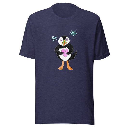 Puffin Tee - Heather Midnight Navy