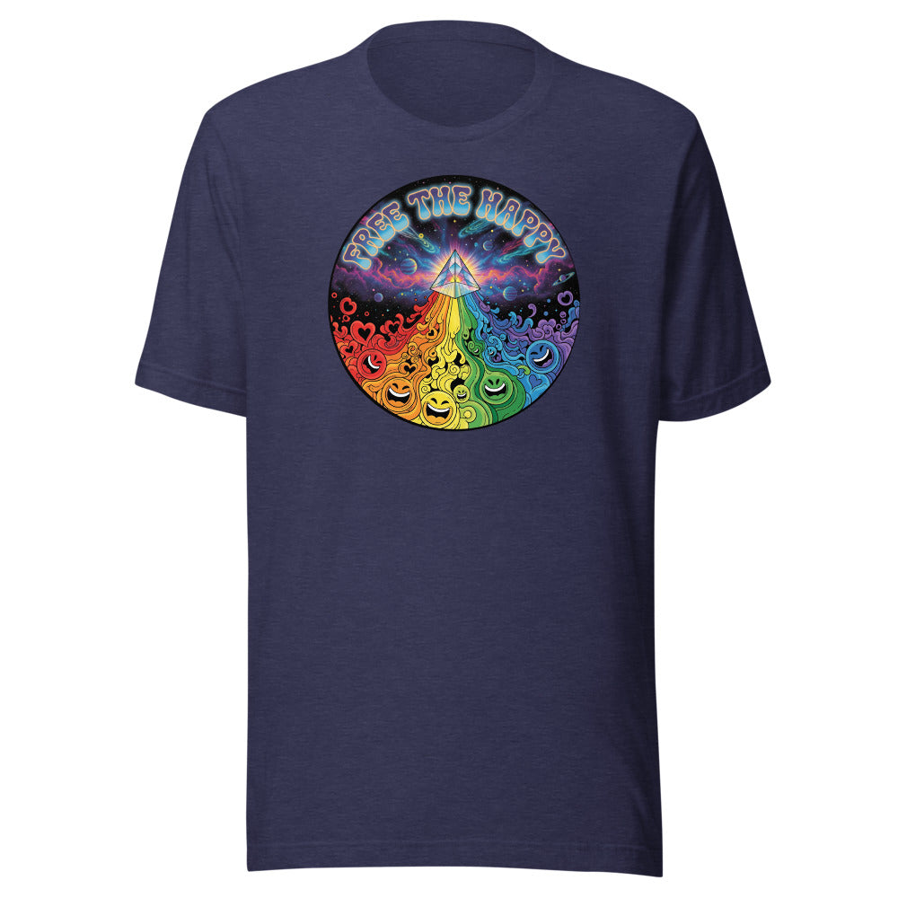 Prism of Joy Tee - Heather Midnight Navy
