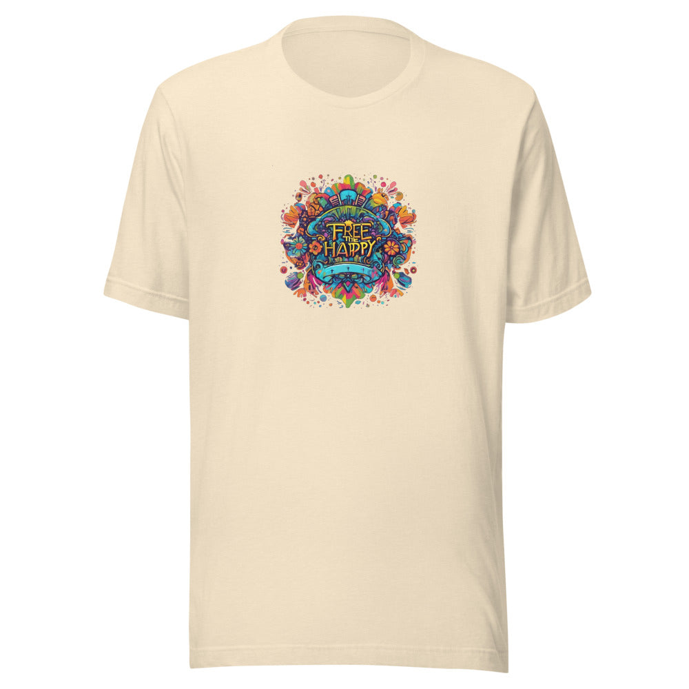 Free the Happy Mandala Tee - Heather Natural
