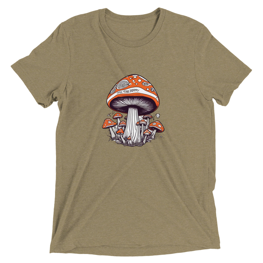 Free The Happy Mushrooms Short sleeve t-shirt