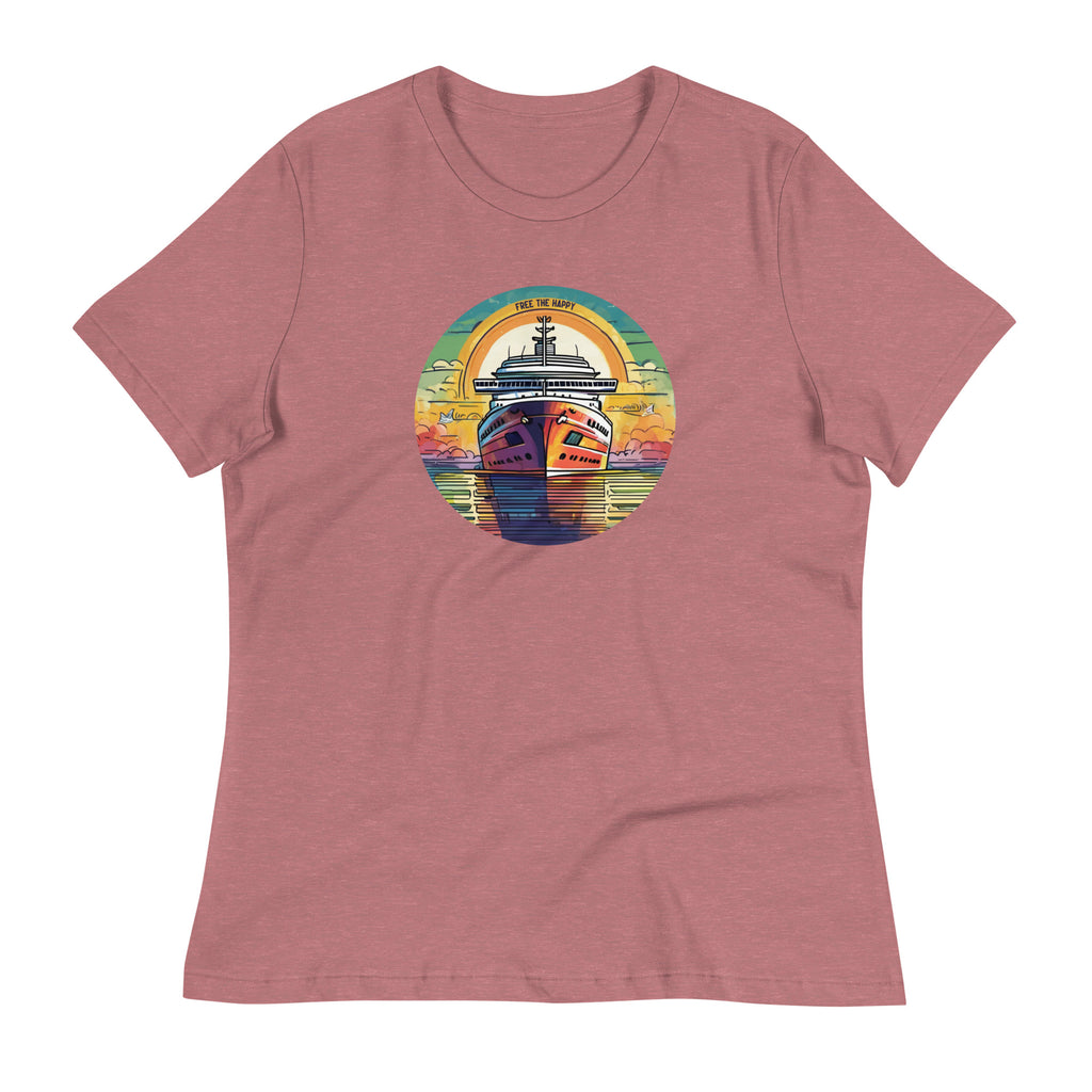 Free The Happy Take A Cruise  Women's Relaxed T-Shirt