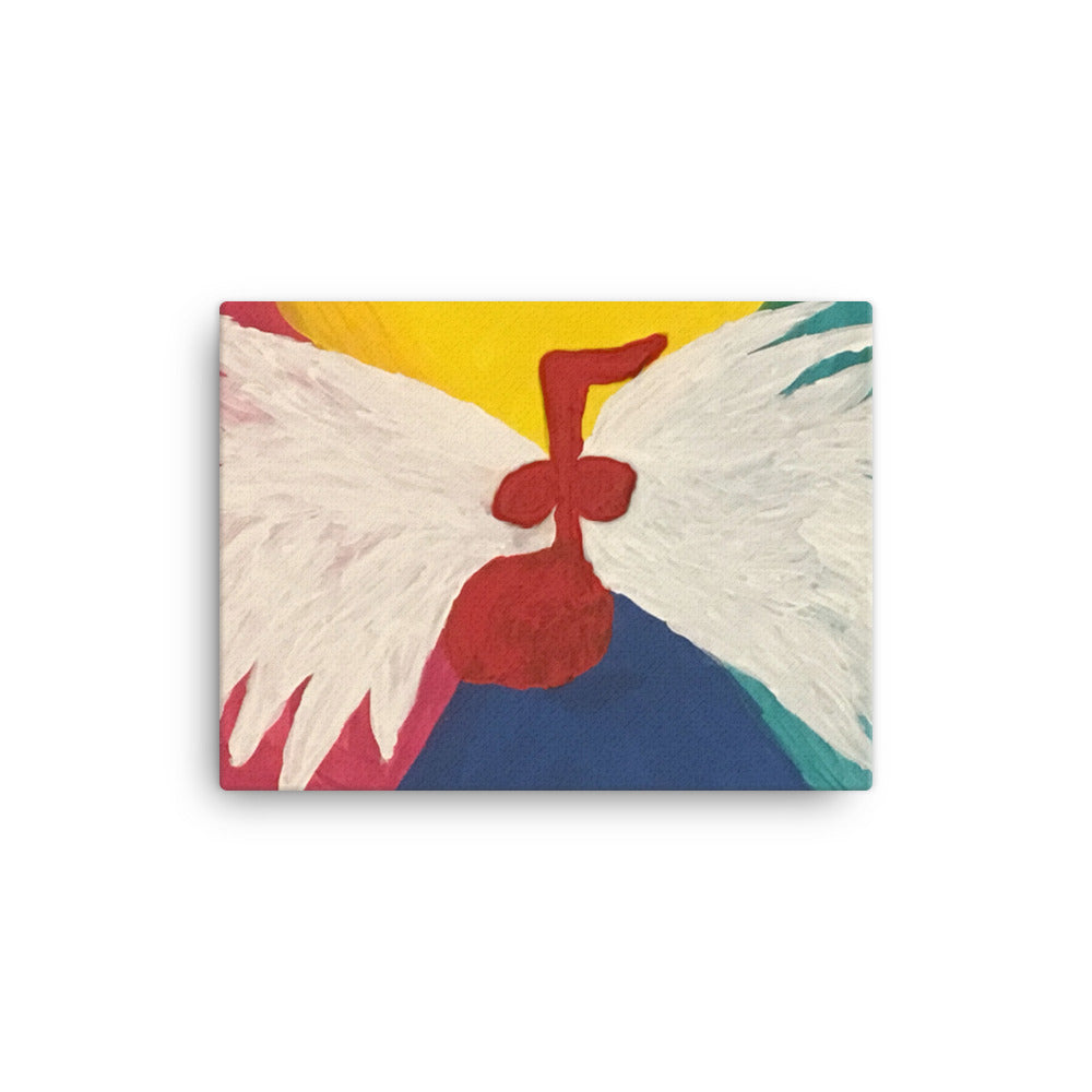Flying Note Canvas Print