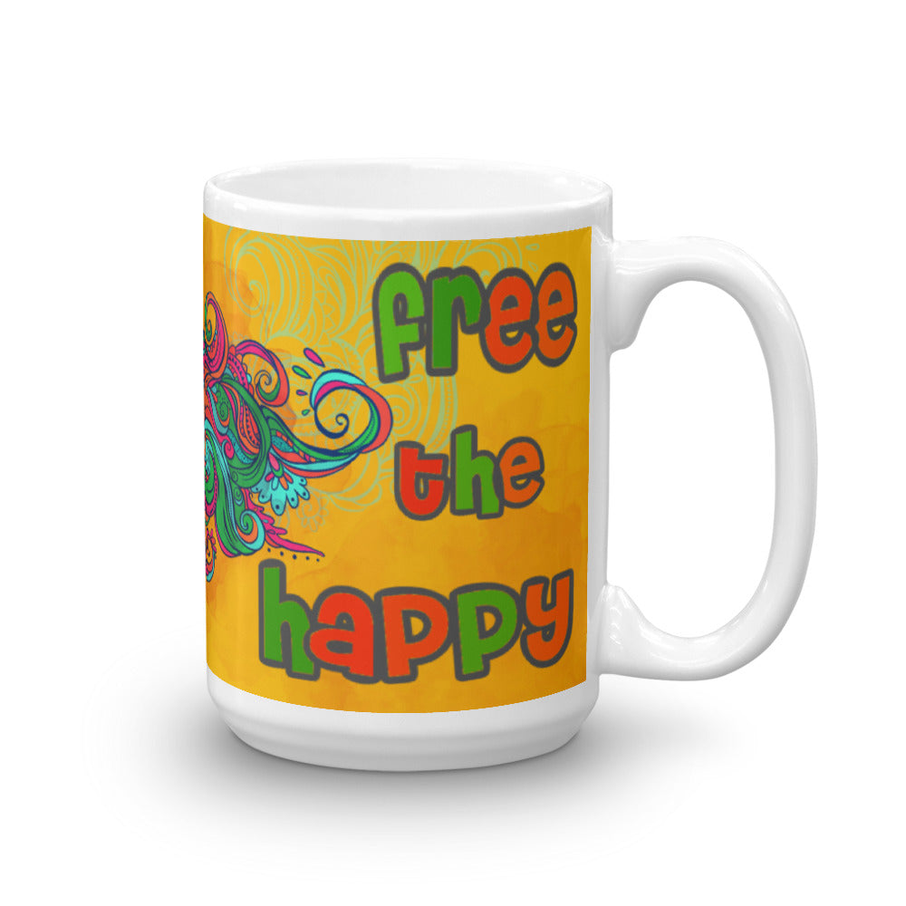 Free The Happy - Micro Bus - Mug