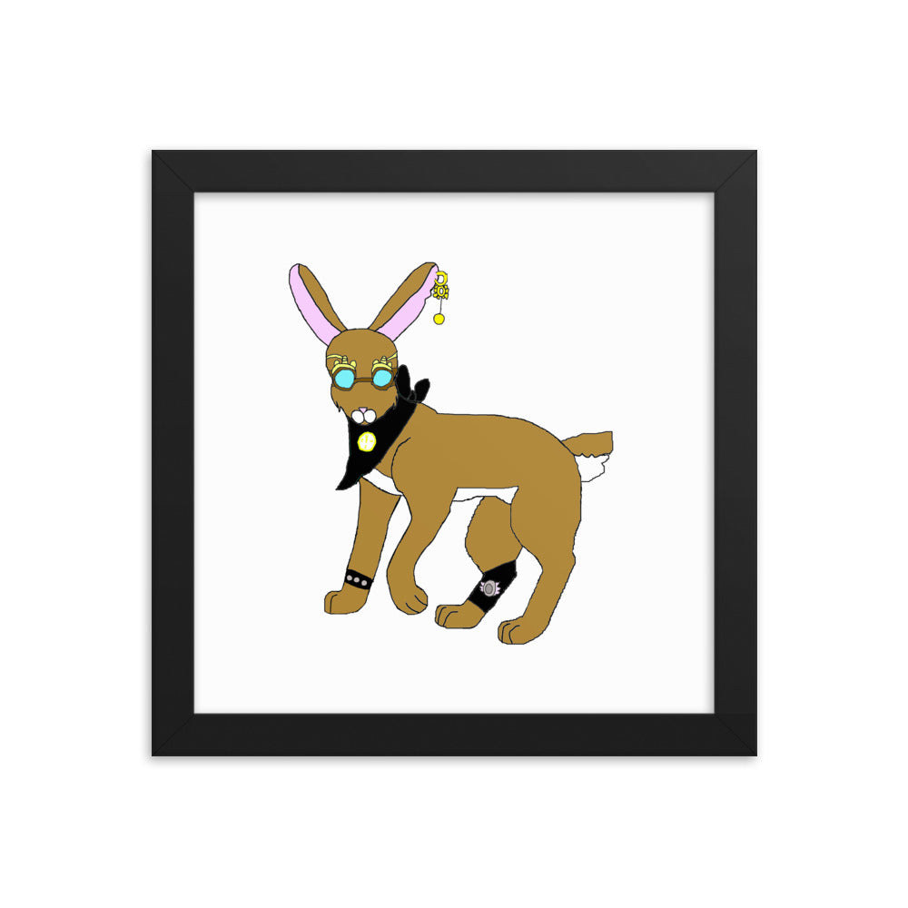Steampunk Rabbit Framed Poster