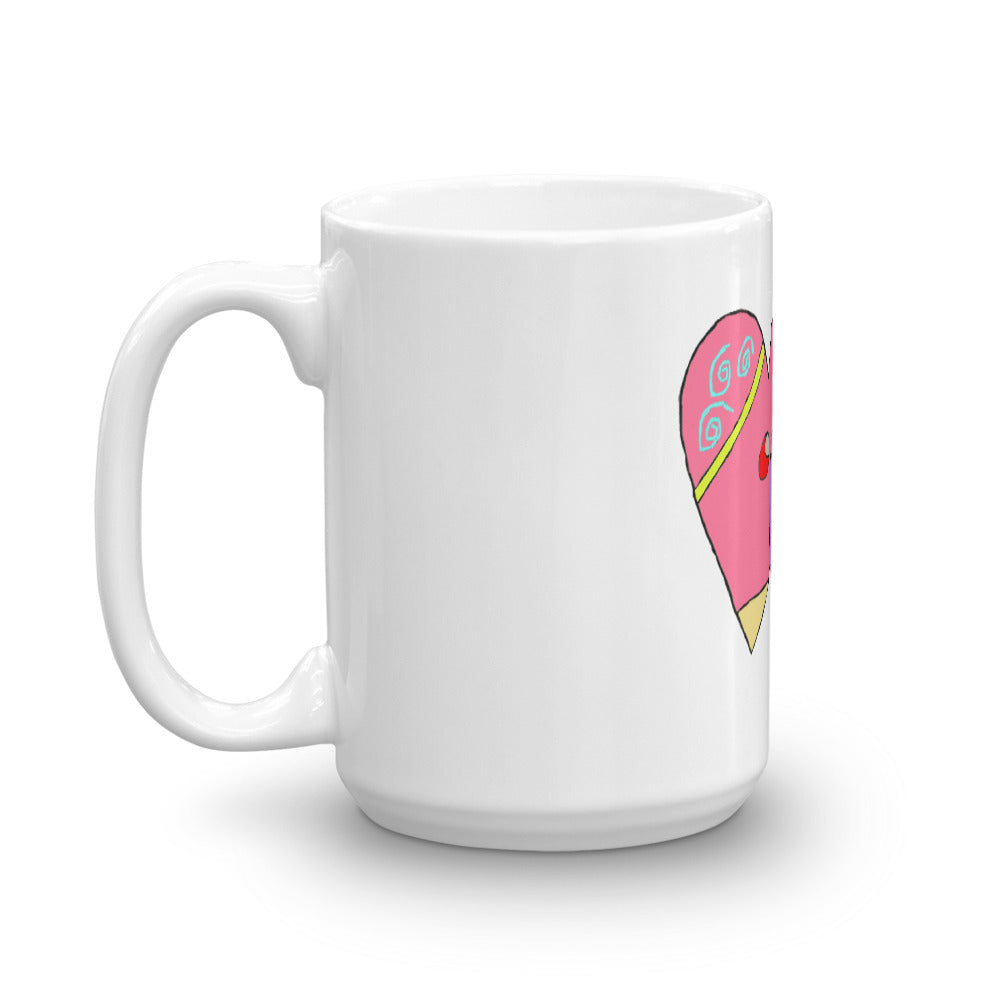 Heart and Moon Mug