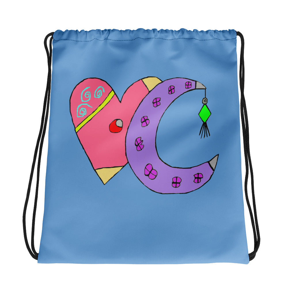 Sydney's Art - Girly Design - Drawstring bag