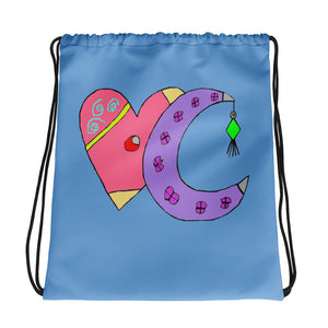 Sydney's Art - Girly Design - Drawstring bag