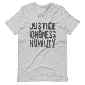 Free The Happy - Justice Kindness Humility - Short-Sleeve Unisex T-Shirt