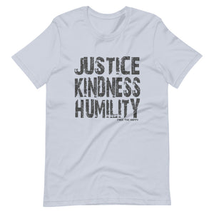 Free The Happy - Justice Kindness Humility - Short-Sleeve Unisex T-Shirt